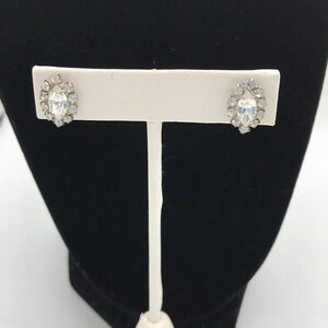 Rhinestone marquis stud earrings